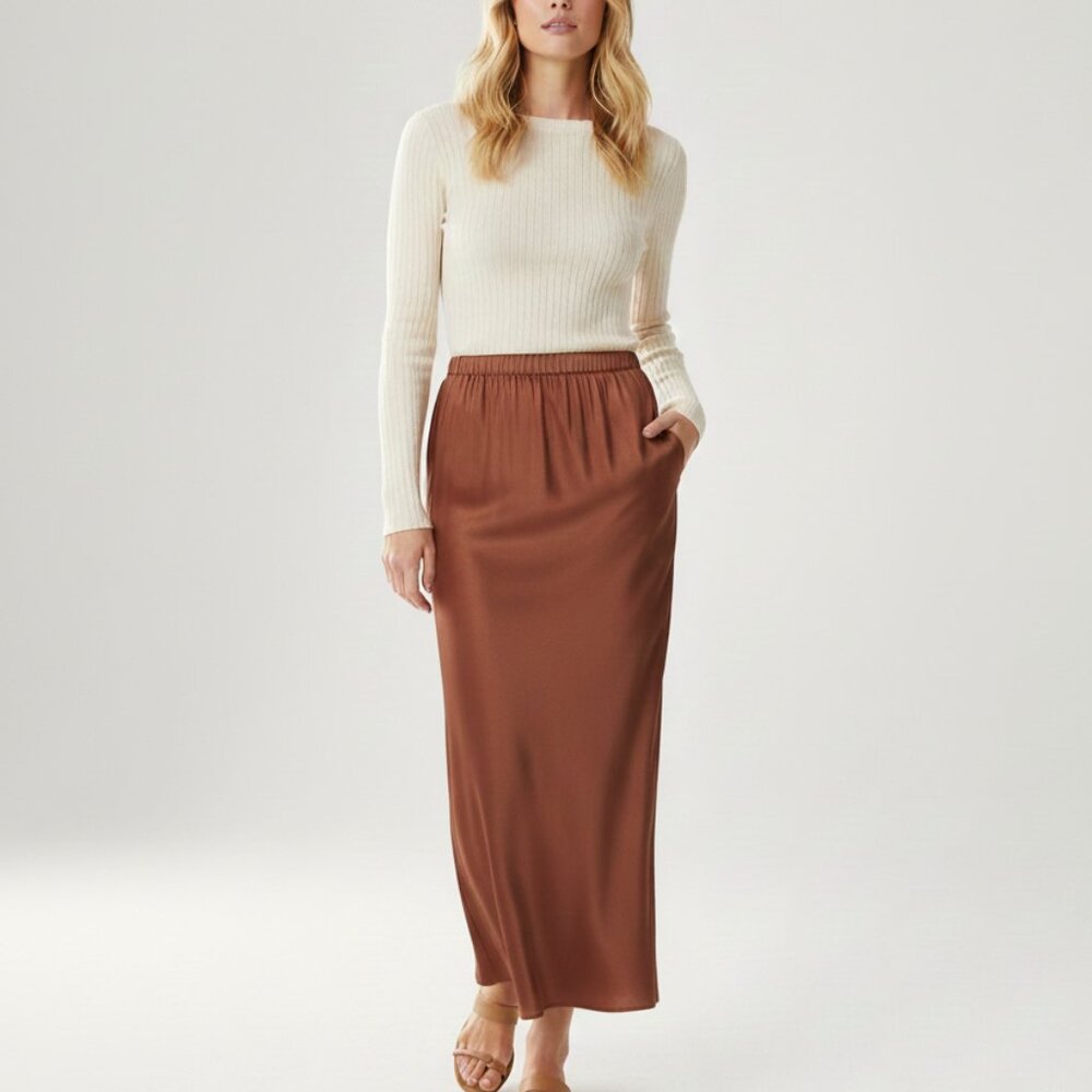 Nation LTD Satin Maxi Skirt
